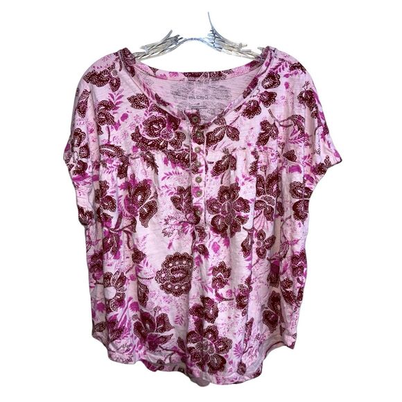 Pilcro and the Letterpress Tops - 454. Pilcro Anthropologie dolman sleeve floral blouse size medium